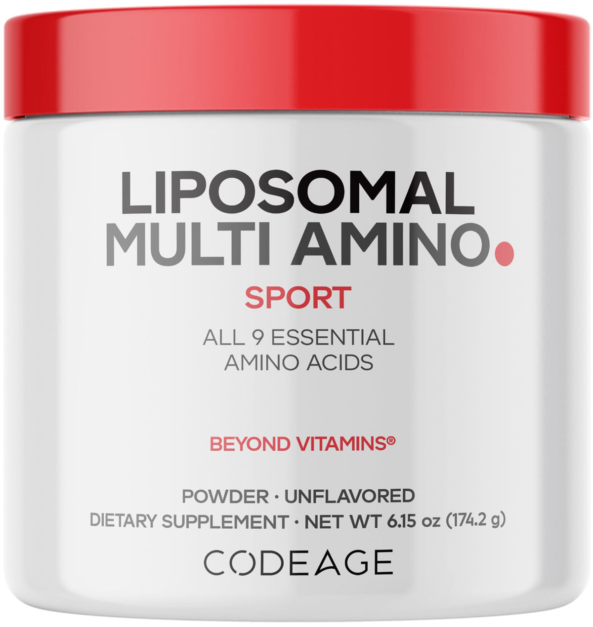 Codeage Liposomal Amino Powder, BCAA & EAA - 6 oz