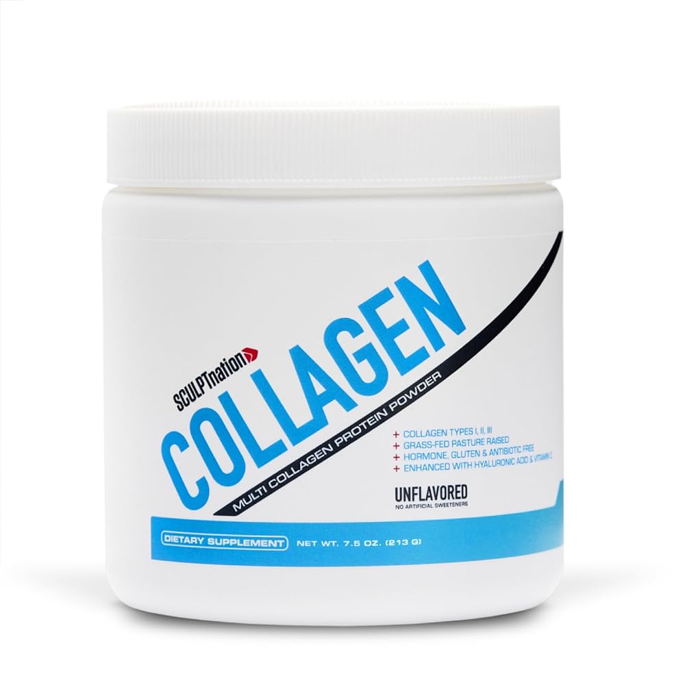 Sculpt Nation Collagen Peptides Powder Types I II III - 30 Day