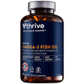 Vthrive Premium Omega-3 Fish Oil with Vitamin D3 - 120 Softgels