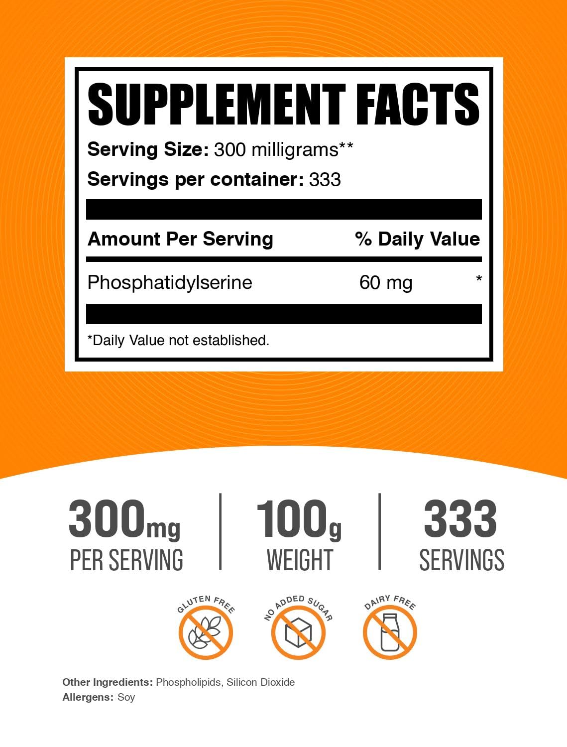 BulKSupplements.com Phosphatidylserine Powder