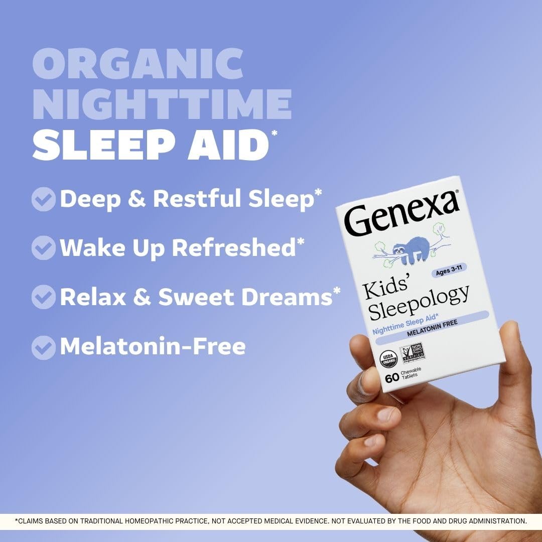 Genexa Kids Sleepology Melatonin-Free Sleep Aid - 60 Chewables - image 2