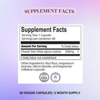 BIOLABS PRO Vitex Chasteberry 500mg - 60 Vegetarian Capsules - image 2