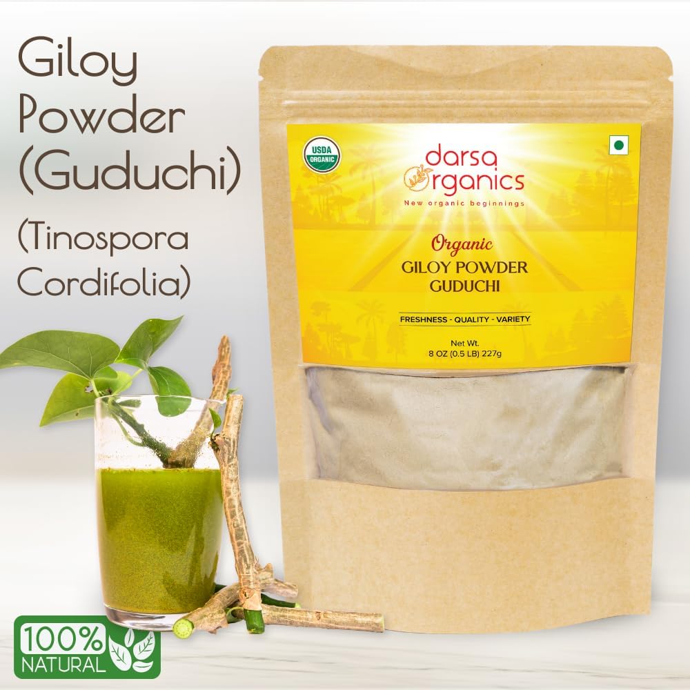 Darsa Organics Giloy Powder Organic Guduchi - 8oz - image 3