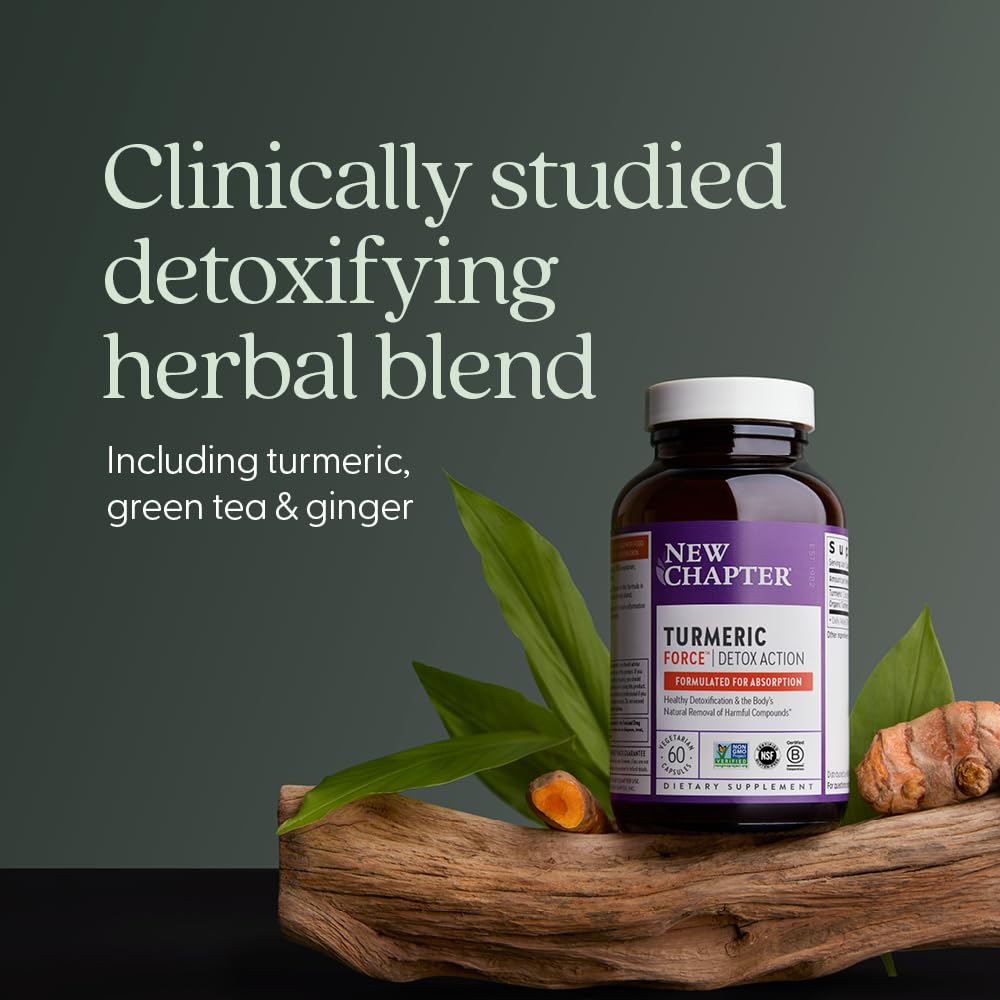 New Chapter Turmeric Force Detox Supplement, 60 Count - image 4
