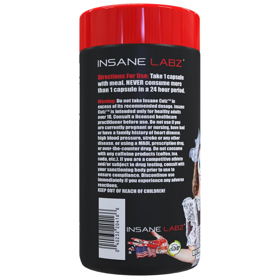 Insane Labz Insane Cutz Thermogenic Fat Burner - 45 Capsules - image 3