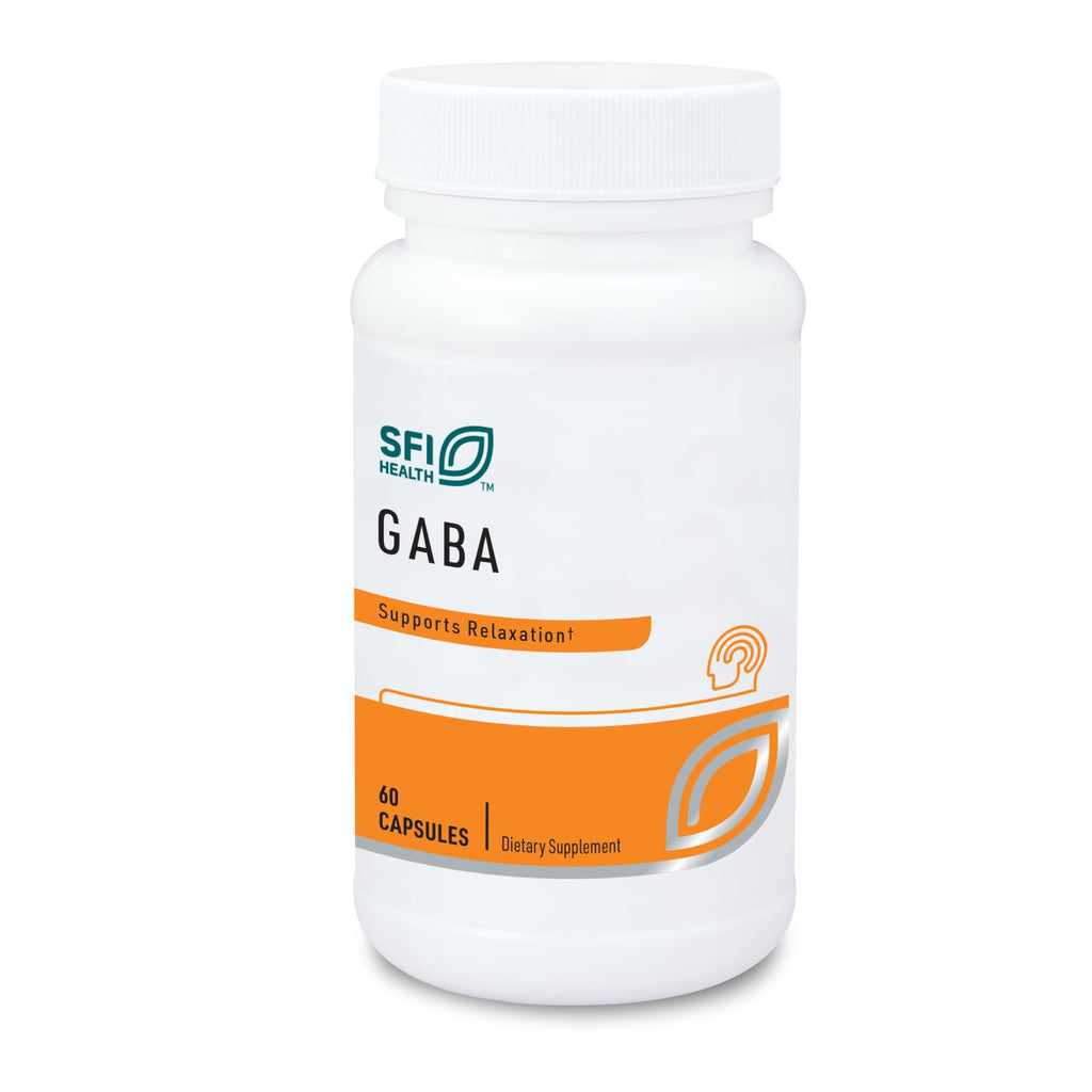 SFI Health Klaire Labs GABA 500 mg - 60 Capsules