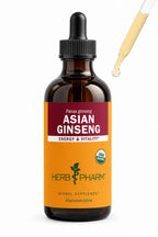 Herb Pharm Alcohol-Free Asian (Panax) Ginseng Glycerite for Energy