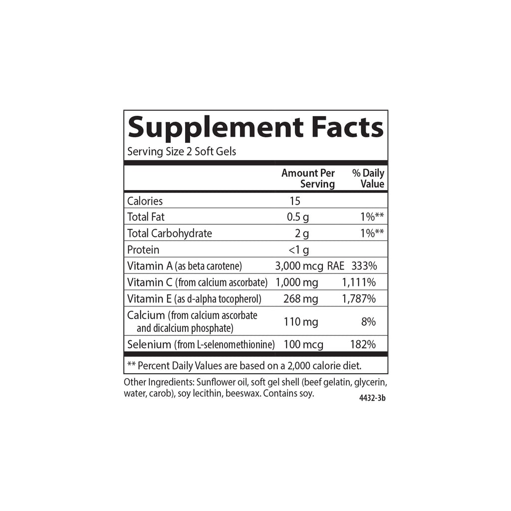 Carlson ACES Vitamins A, C, E + Selenium - 200 Softgels - image 4