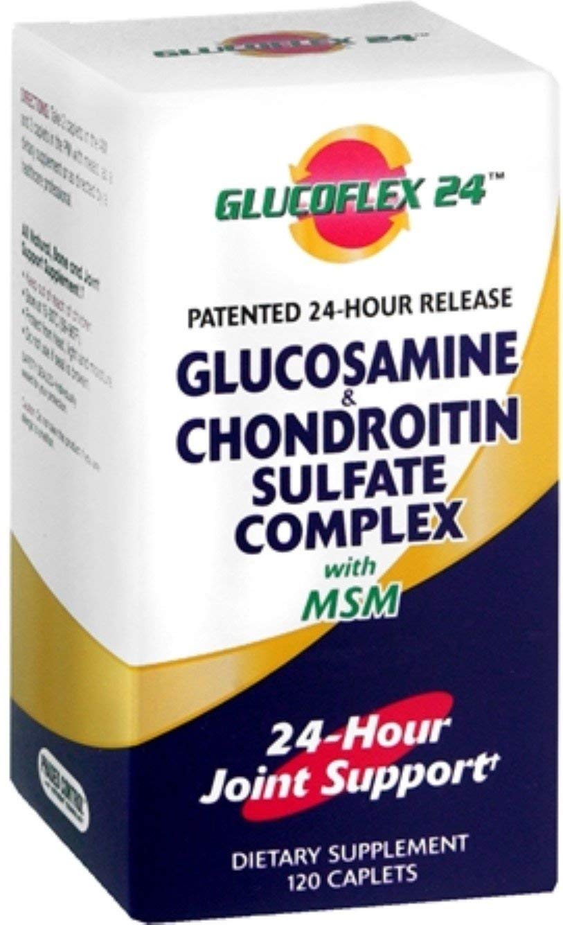 Glucoflex Glucosamine & Chondroitin Sulfate with MSM Caplets - 120 Count