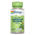 SOLARAY American Ginseng 480 mg Adaptogenic Herb - 50 Vegetarian Capsules