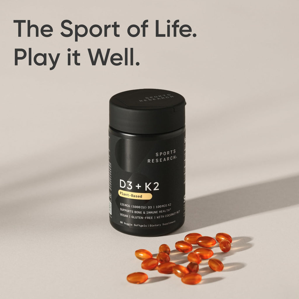 Sports Research Vegan Vitamin D3 + K2 - 60 Softgels - image 7