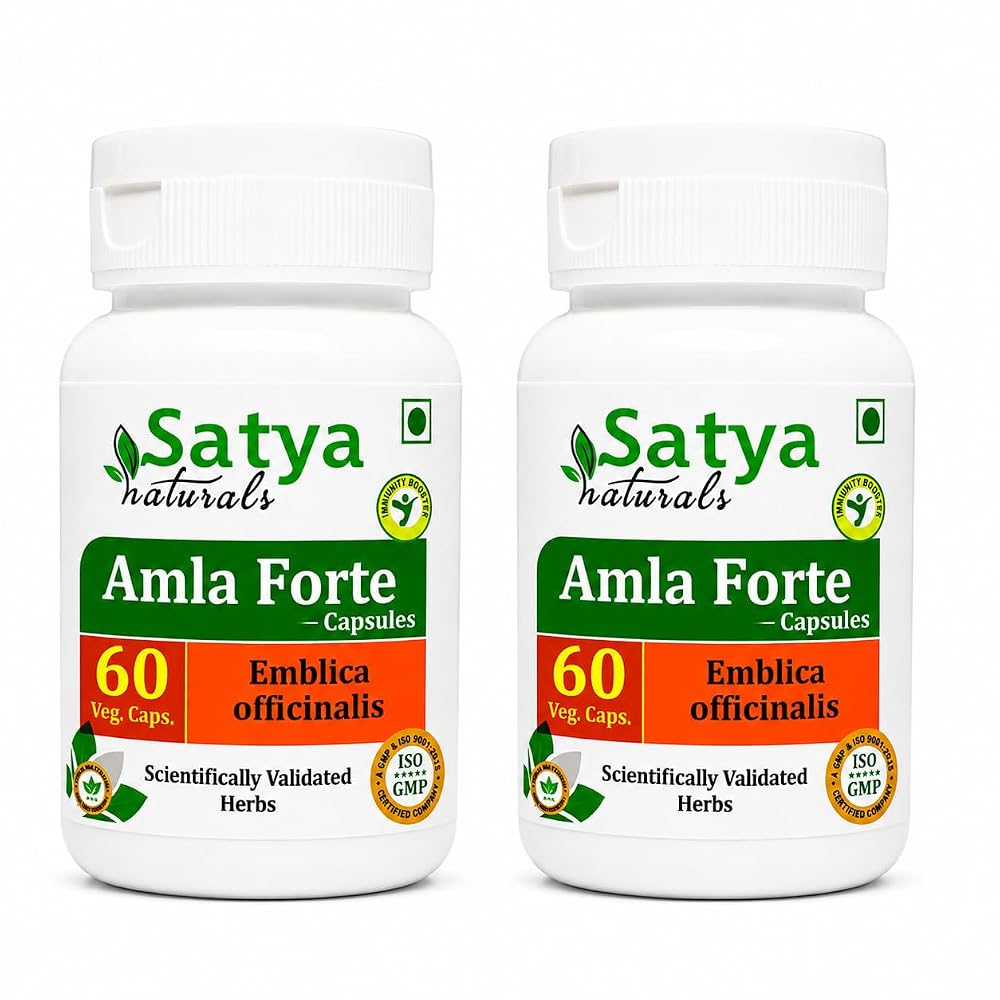 Satya Naturals Amla Forte Capsules 500 mg. 60 Veg. Capsule