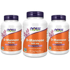 NOW Foods D-Mannose 500 mg Urinary Tract Support - 120 Vegetarian Capsules