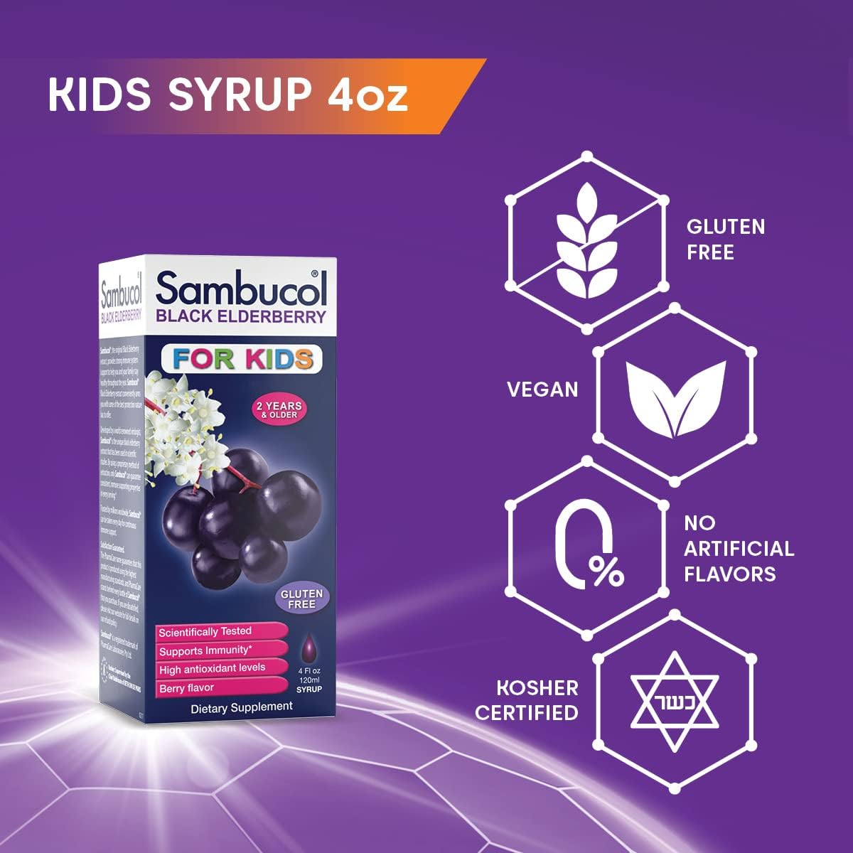 Sambucol Black Elderberry Syrup for Kids - 4 Fl Oz - image 3