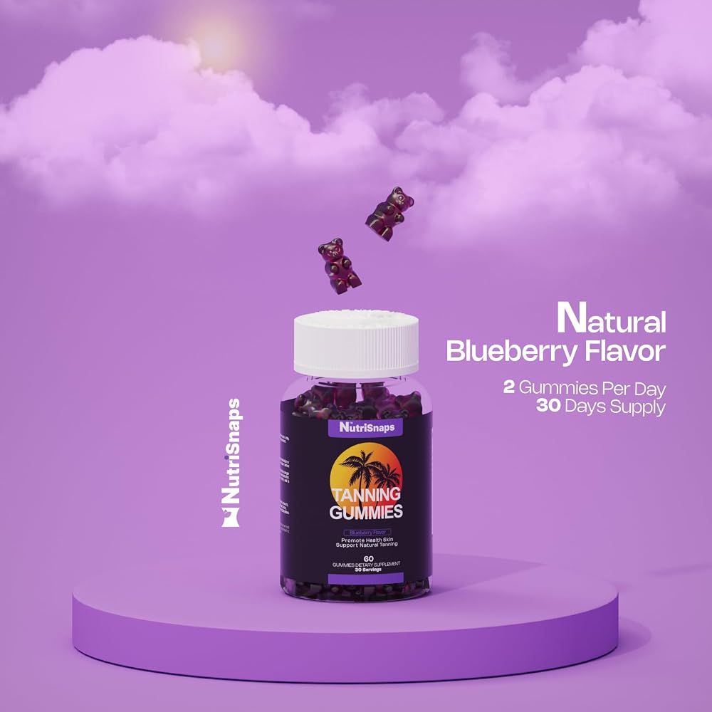 Nutrisnaps Tanning Gummies for Women & Men - 60 Count - image 8