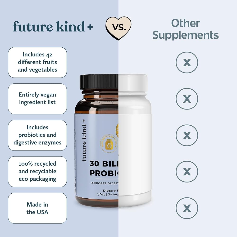 Future Kind Vegan Probiotics Digestive Support - 30 Capsules - image 6
