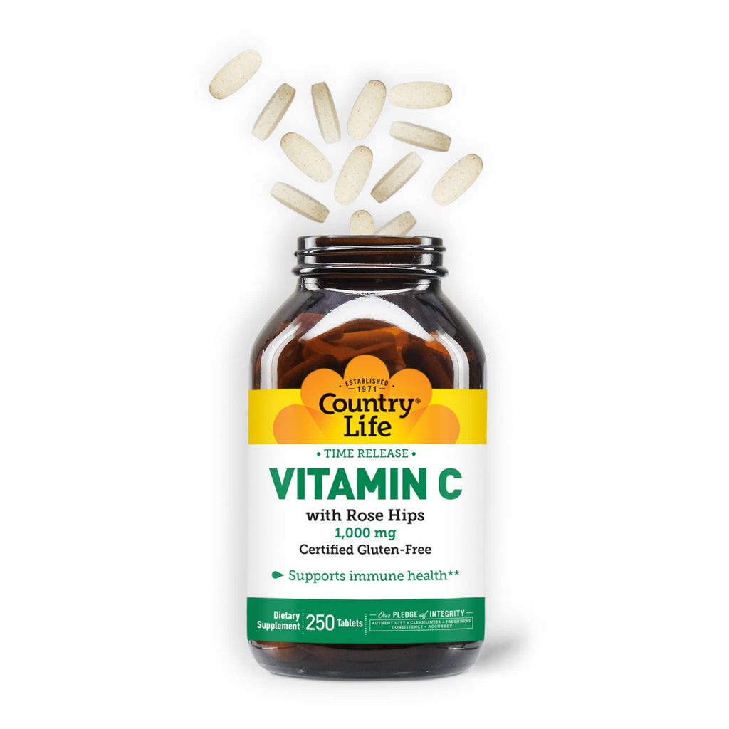 Country Life Vitamin C 1000mg Time Release - 250 Tablets - image 3