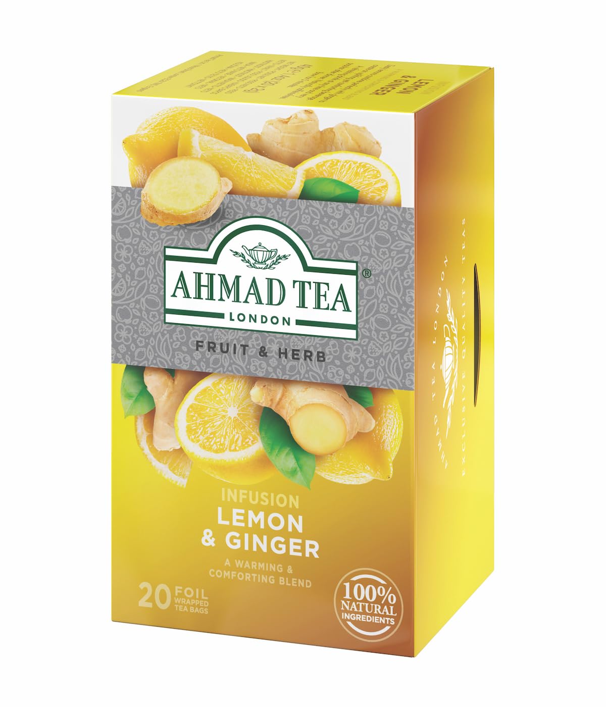 Ahmad Tea Lemon and Ginger Herbal Tea - 120 Teabags - image 2