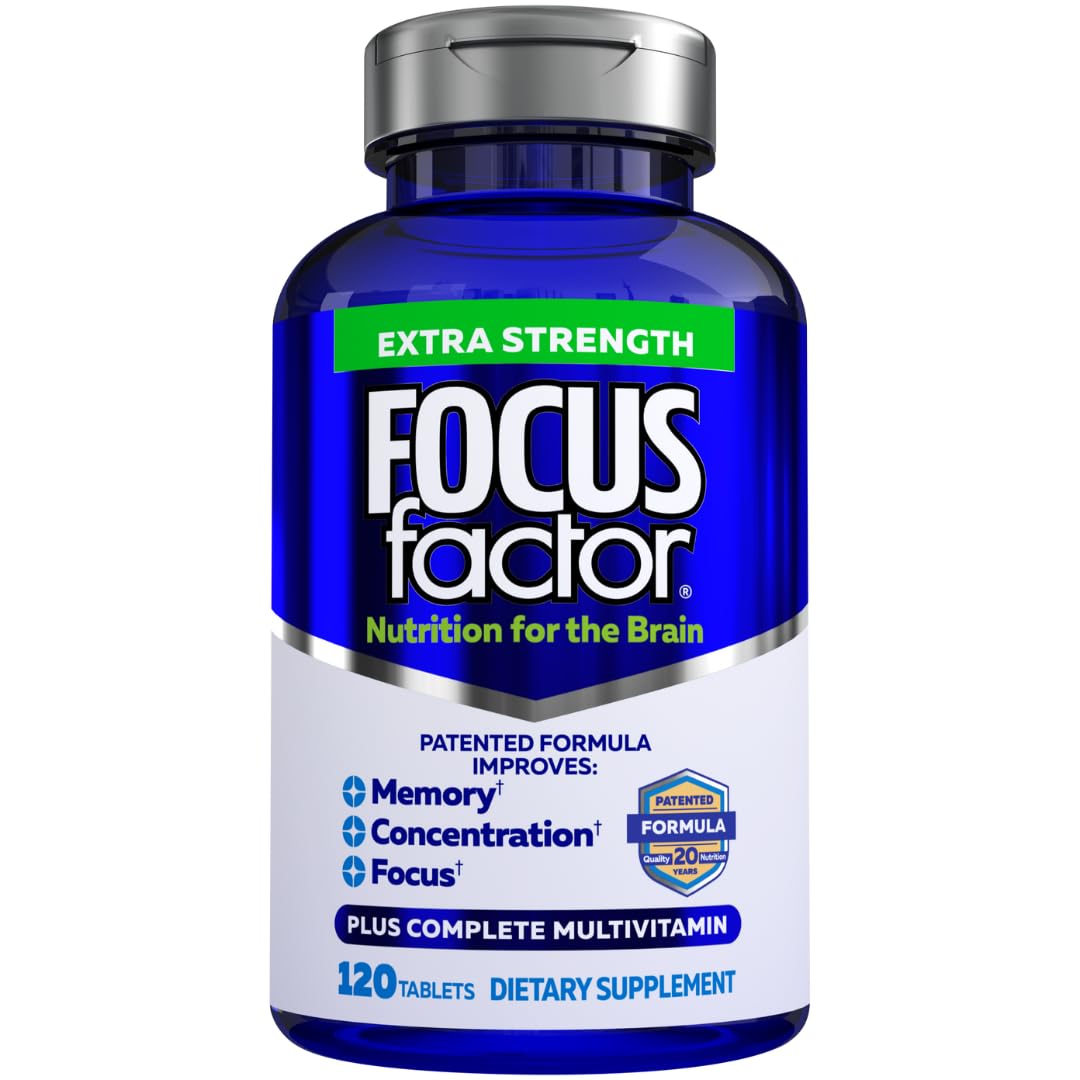 Focus Factor Adults Extra Strength Brain Supplement - 120 Tablets