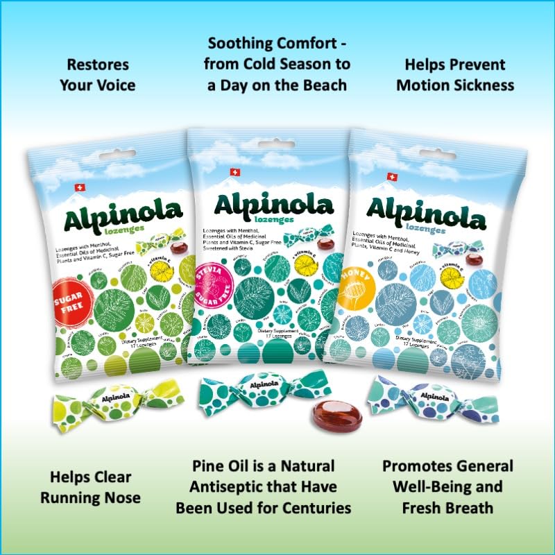 Alpinola Lozenges with Menthol, Essential Oils & Vitamin C - 17 Count - image 4