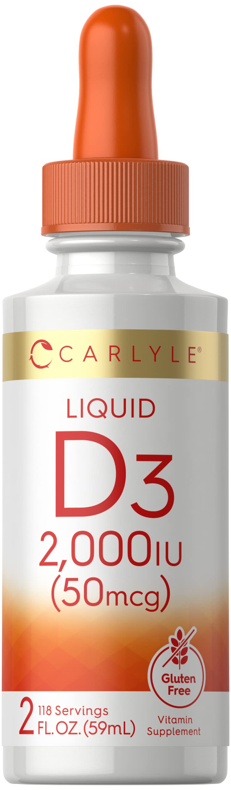 Carlyle Vitamin D3 Liquid Drops 2000 IU - 2 fl oz