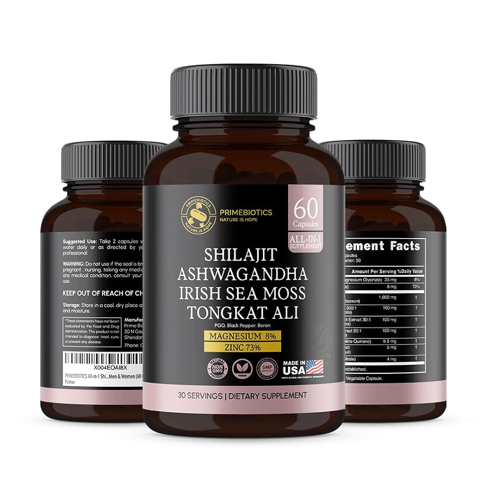 PrimeBiotics Men's Vitality & Performance Support Shilajit - 60 Capsules - image 5