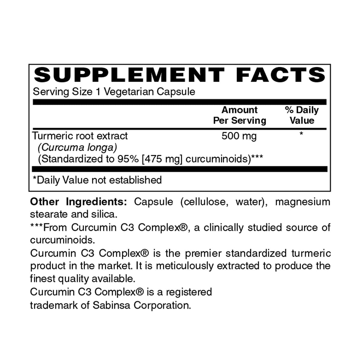 Holly Hill Health Foods Standardized Turmeric Extract - 120 Vegetarian Capsules - image 4