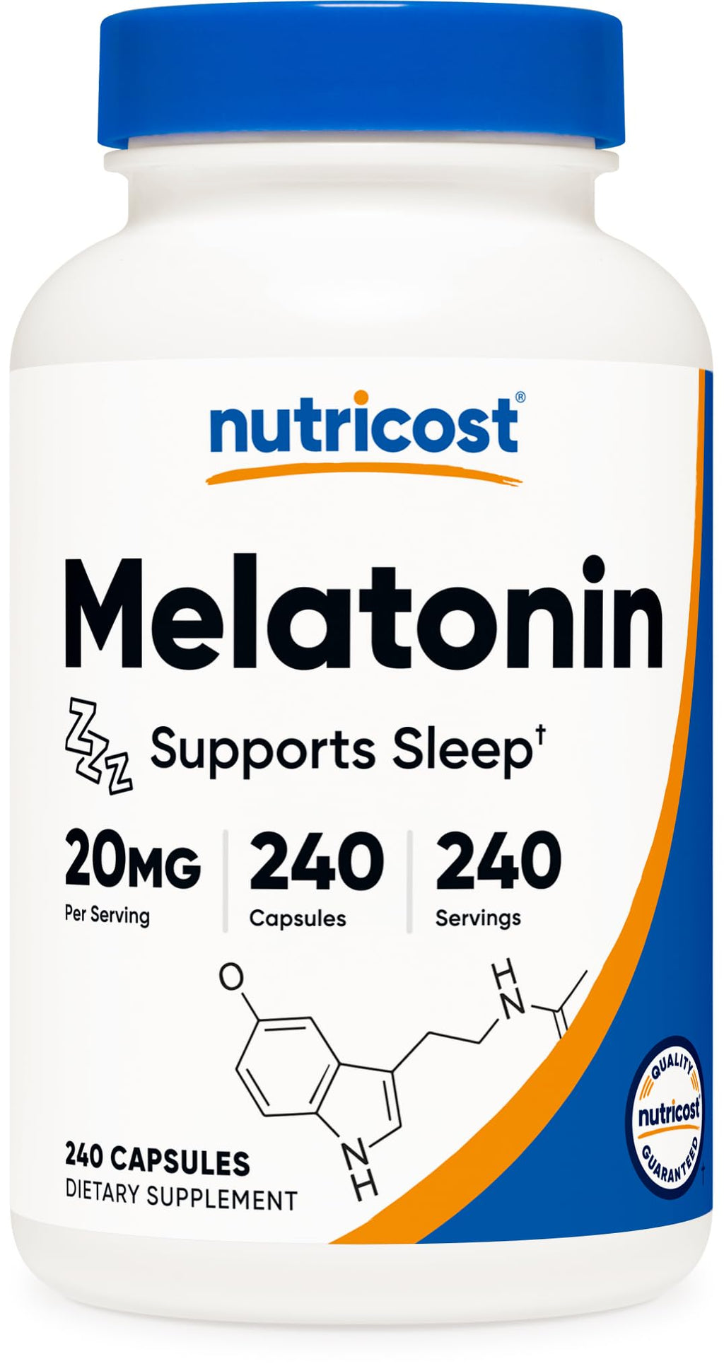Nutricost Melatonin 20mg - 240 Capsules