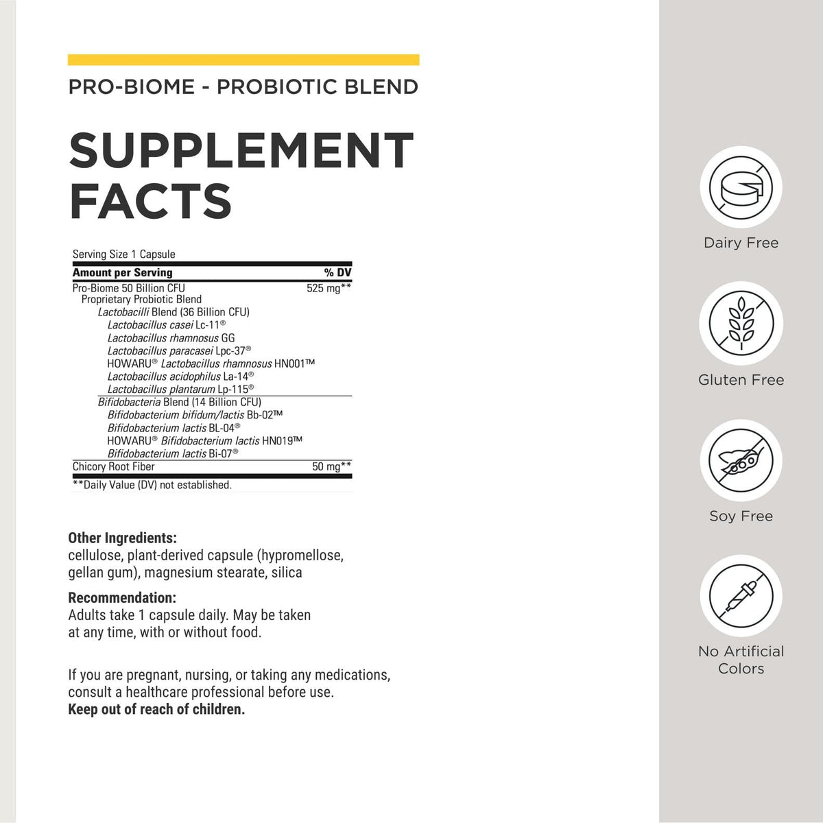 Integrative Therapeutics Pro-Biome Probiotic Blend - 30 Capsules - image 3