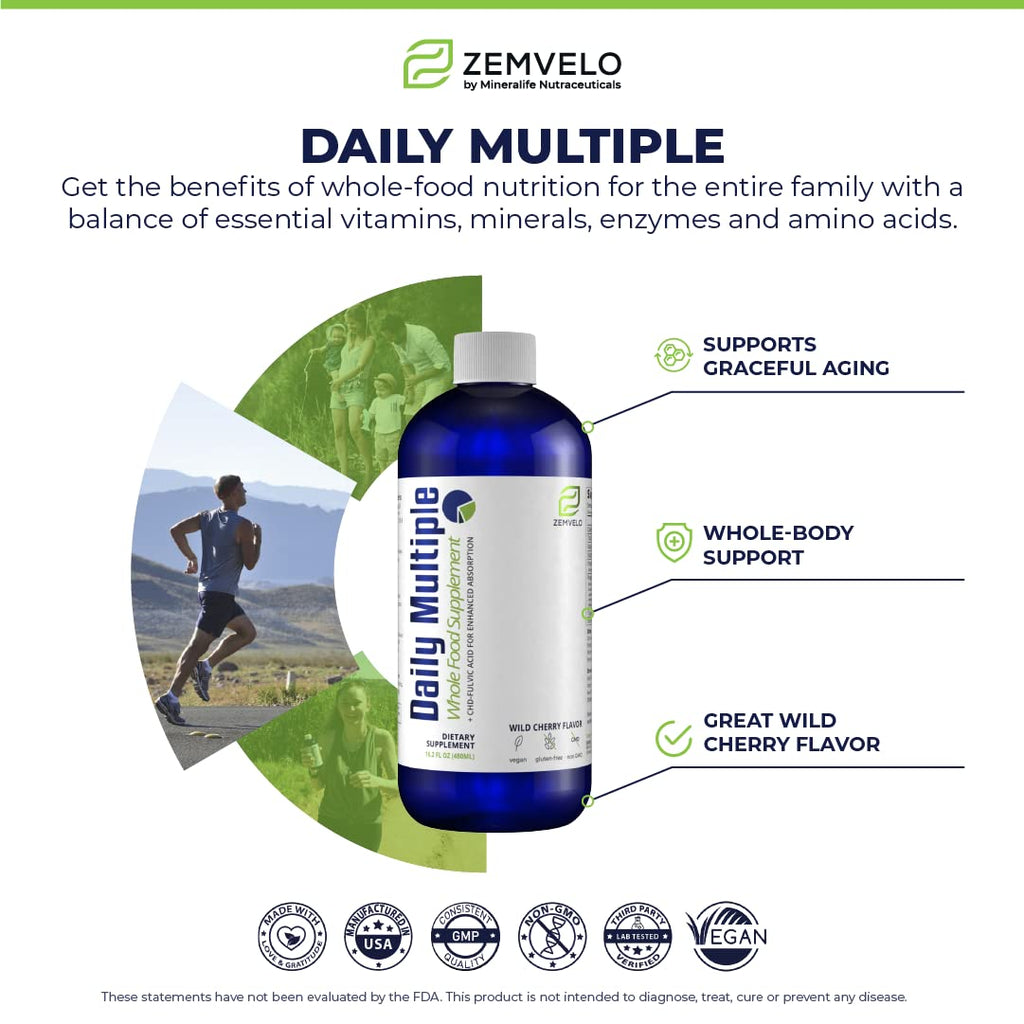 Mineralife Zemvelo Daily Multiple Liquid Supplement - 16 Fl Oz - image 3