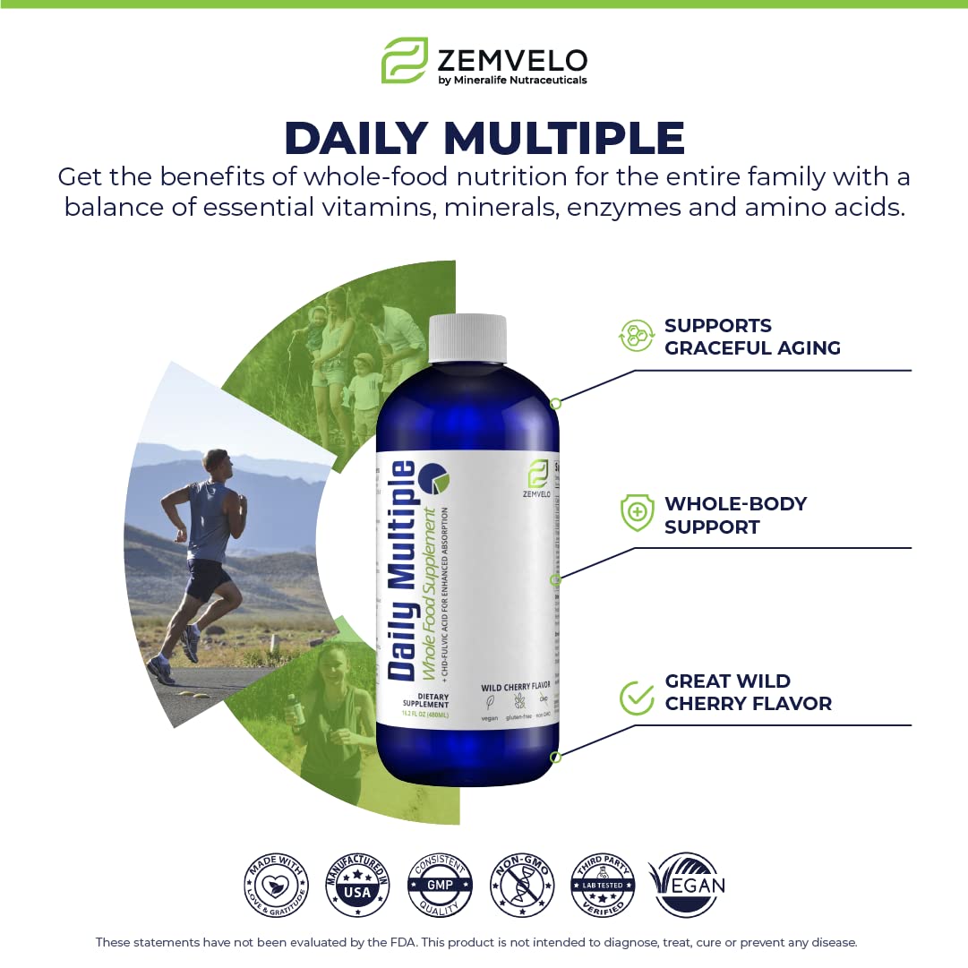 Mineralife Zemvelo Daily Multiple Liquid Supplement - 16 Fl Oz - image 3