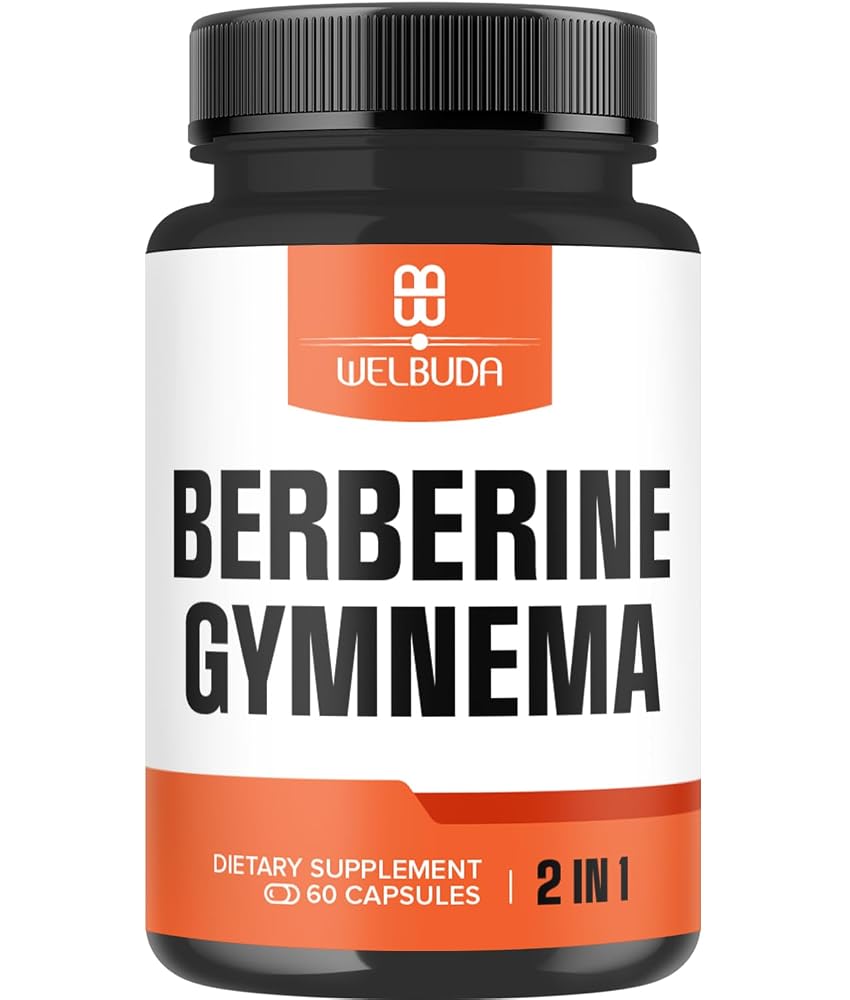 WELBUDA Berberine Supplement with Gymnema Sylvestre - 60 Capsules