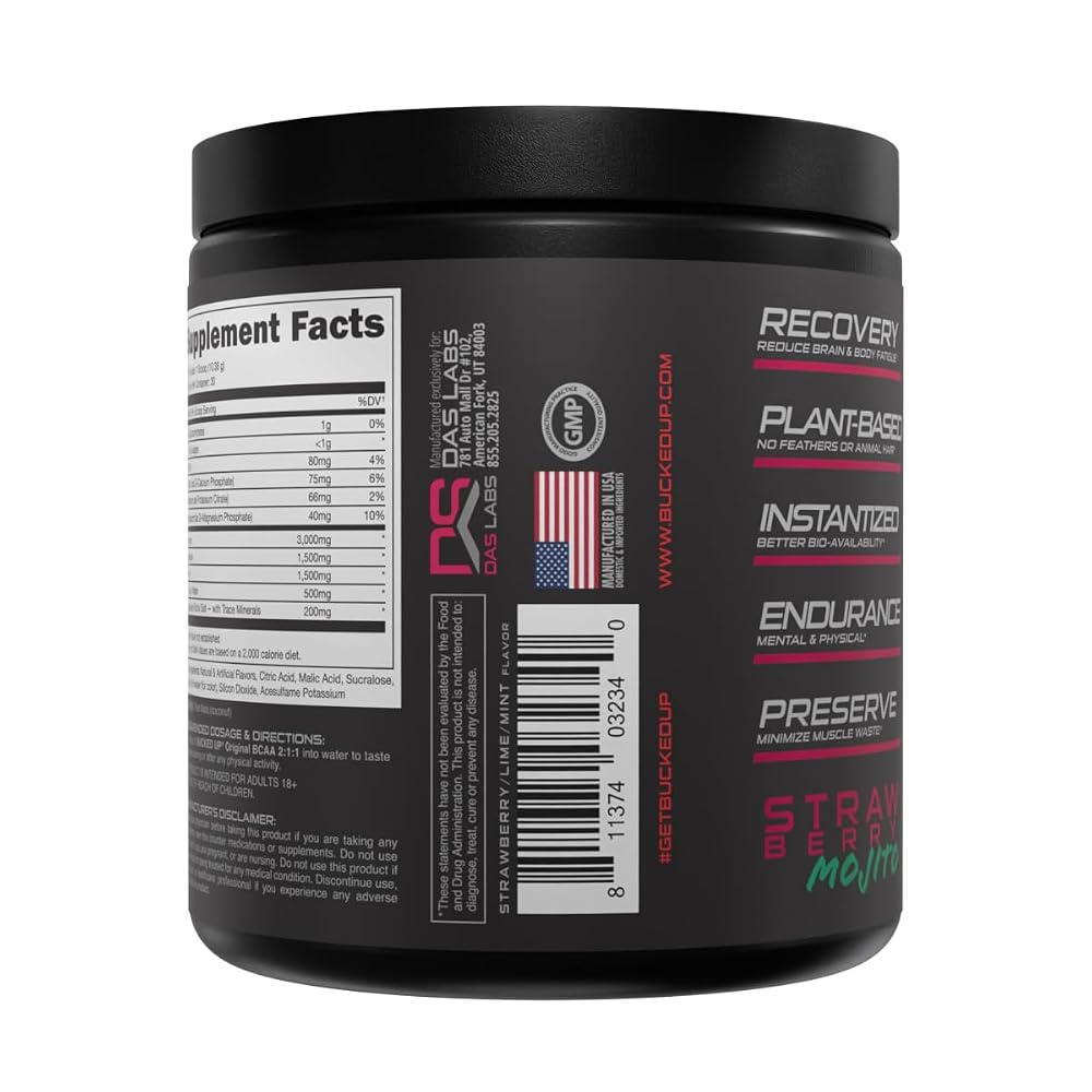 Bucked Up Original BCAA 2:1:1 Branched Chain Amino Acids - 30 Servings - image 5