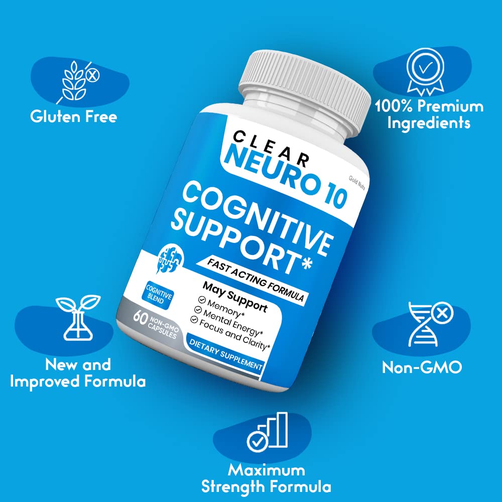 Gold Nutra Clear Neuro 10 Brain Support Capsules - 3 Pack - image 2