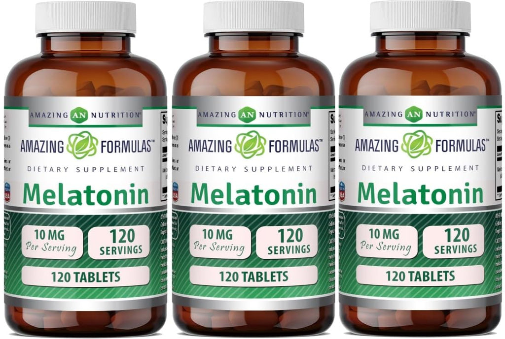 Amazing Formulas Melatonin 10mg Tablets Supplement