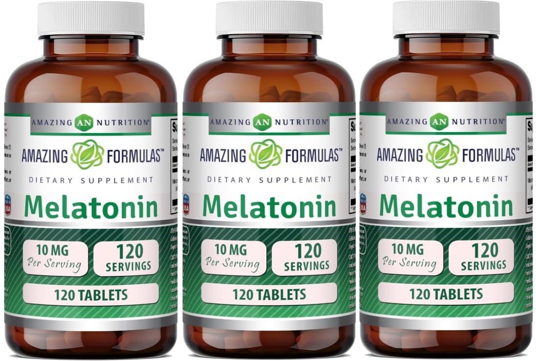 Amazing Formulas Melatonin 10mg Tablets Supplement