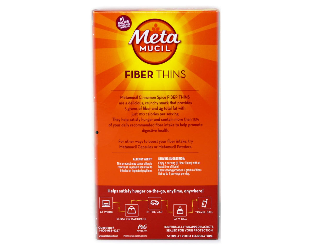 Metamucil Fiber Thins Cinnamon Spice - image 4
