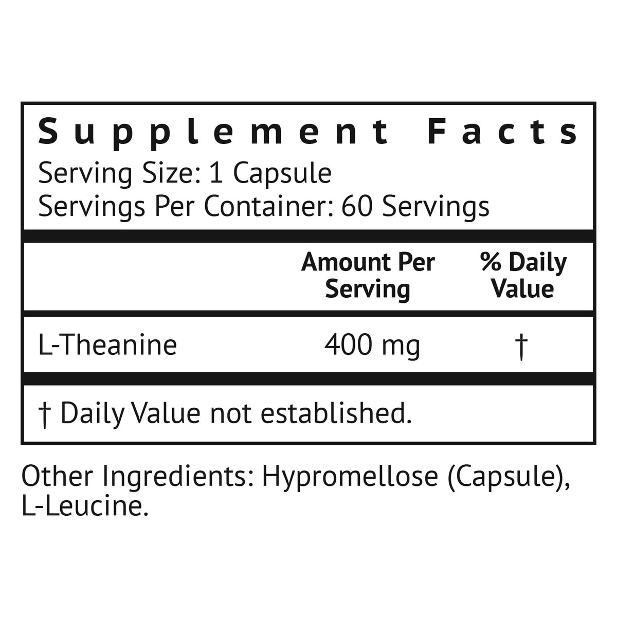 VitaMonk L-Theanine 400mg Amino Acid Supplement - 60 Capsules - image 2