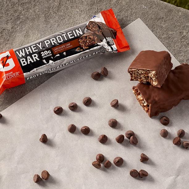 Gatorade Whey Protein Recover Bars Chocolate Chip - 12 Pack - image 4