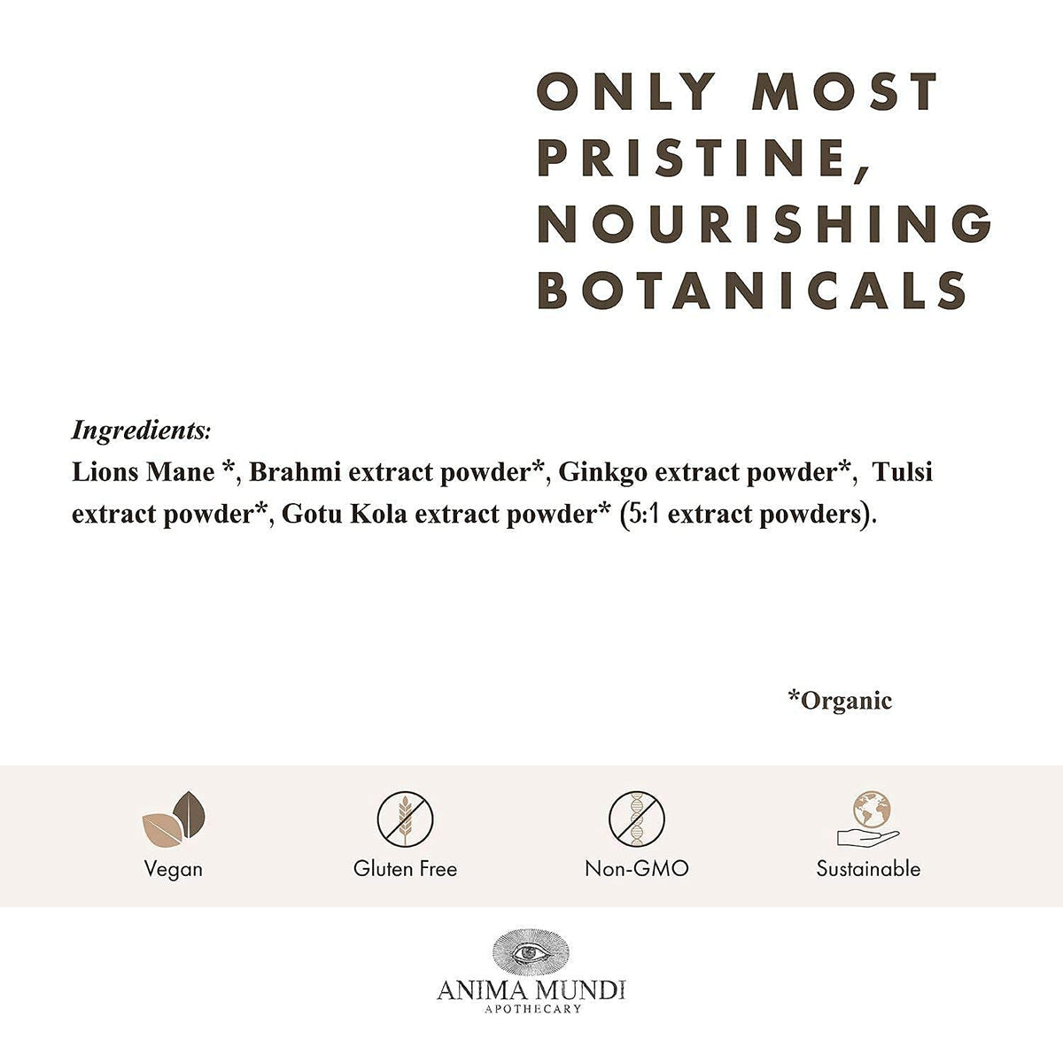 Anima Mundi Apothecary The Mind Energizing Brain Tonic Powder - 4.5oz - image 3