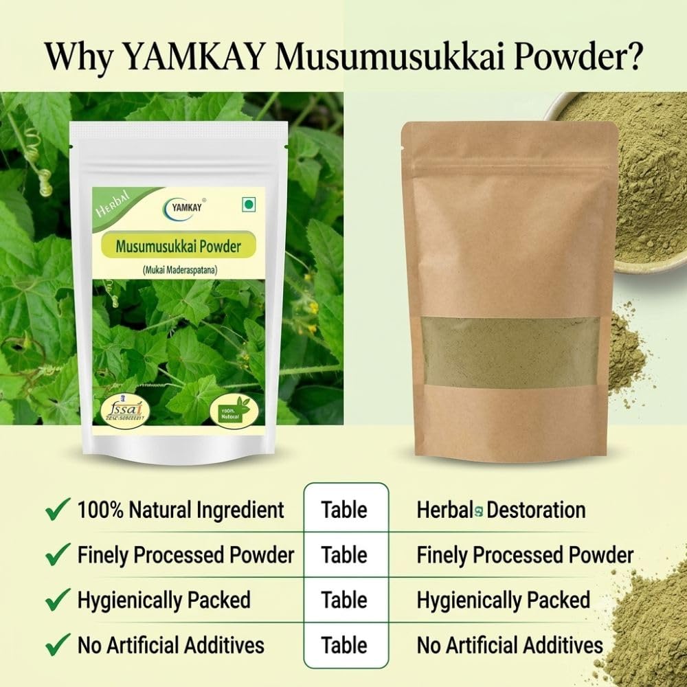 YAMKAY Musumusukkai Powder Ayurvedic Herbal - 1 Ounce - image 4