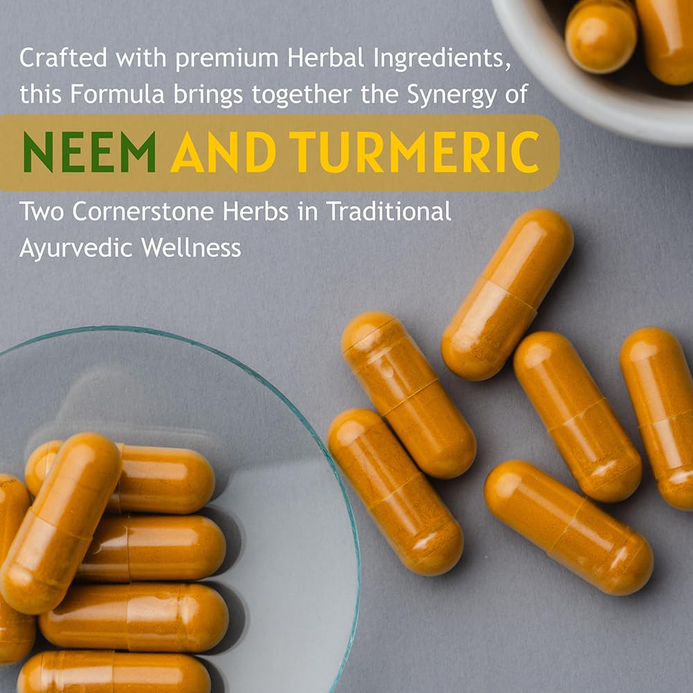 Ireya Ayurveda Neem & Turmeric Capsules - 90 Capsules - image 7