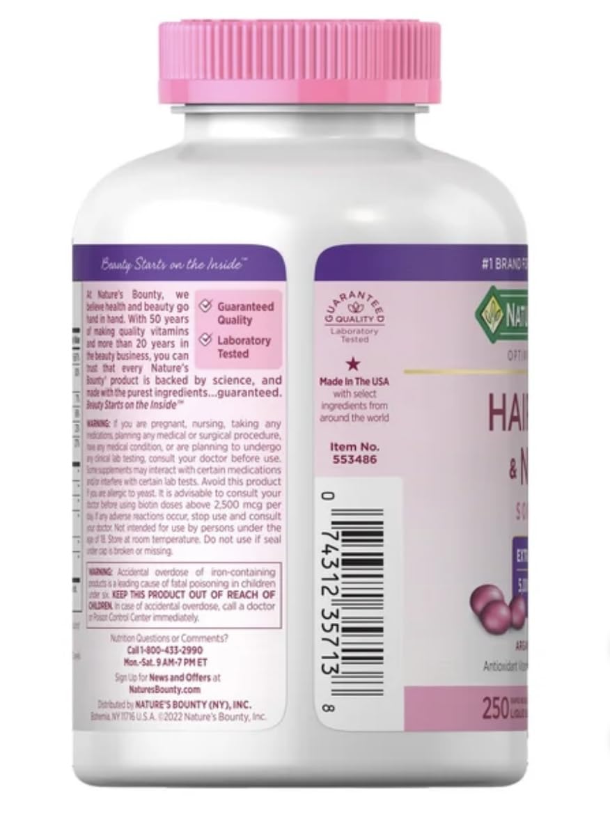 Nature's Bounty Hair, Skin and Nails Softgels - 500 Count - image 2