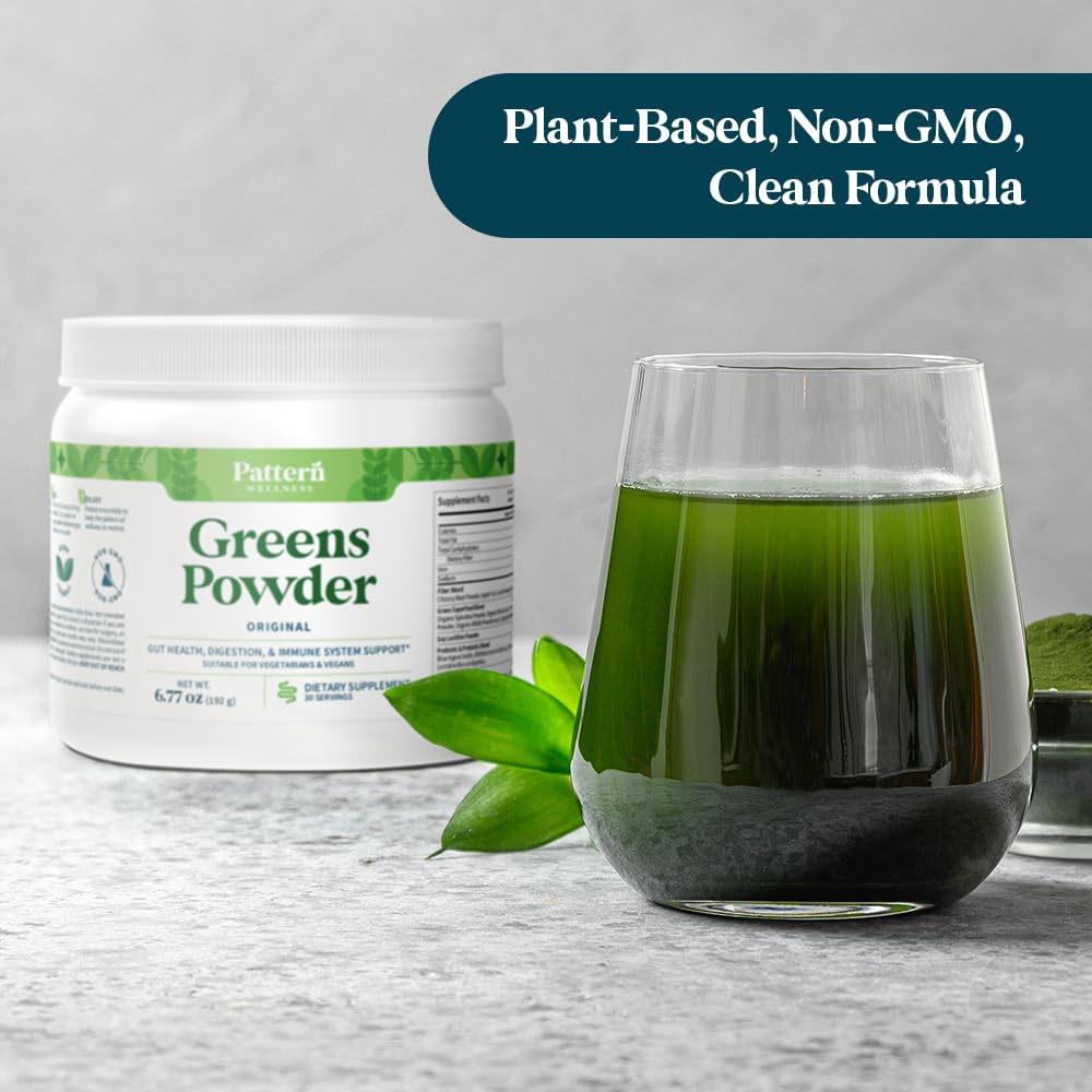 Pattern Wellness Greens Powder Superfood Original Flavor - 6.77 oz - image 8