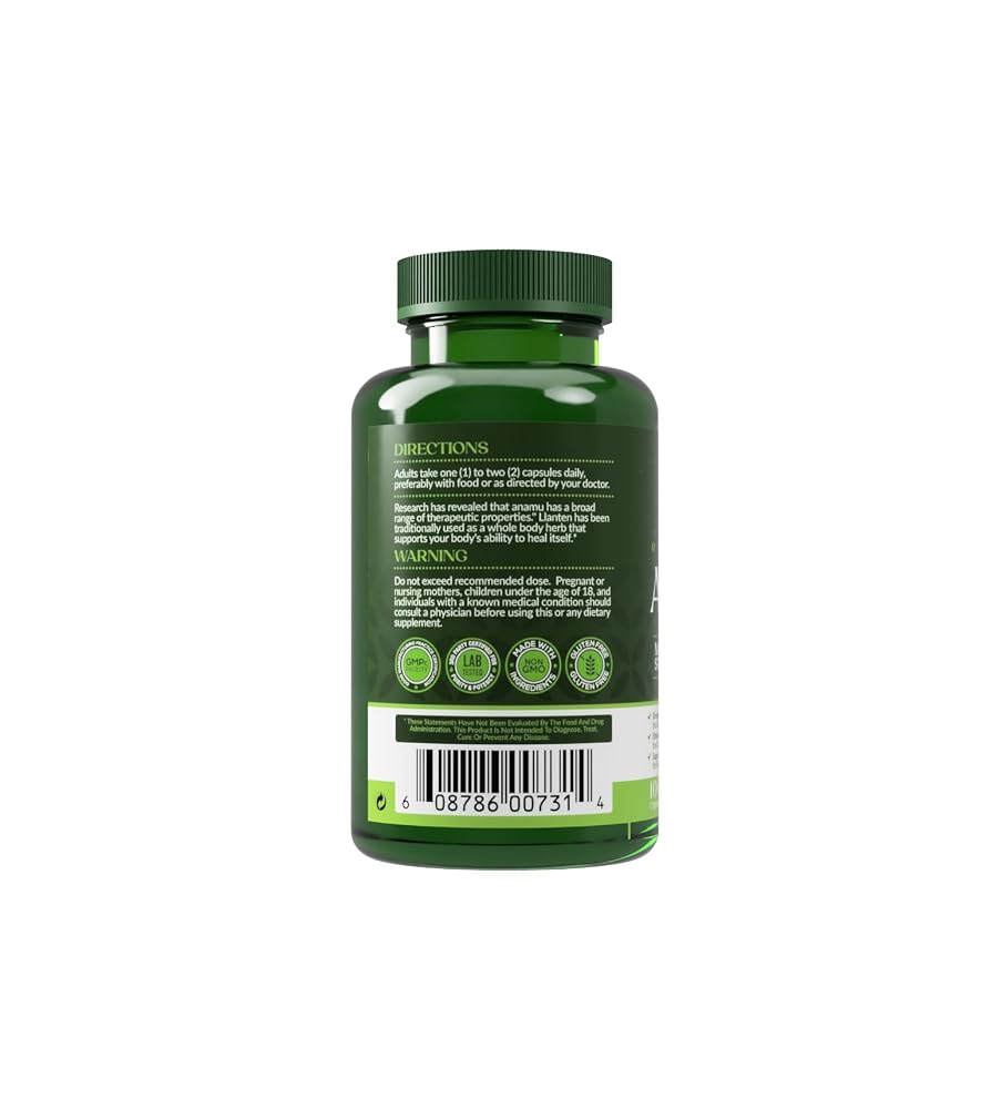 Earth's Creation Anamu 1250mg Organically Grown - 100 Capsules - image 3