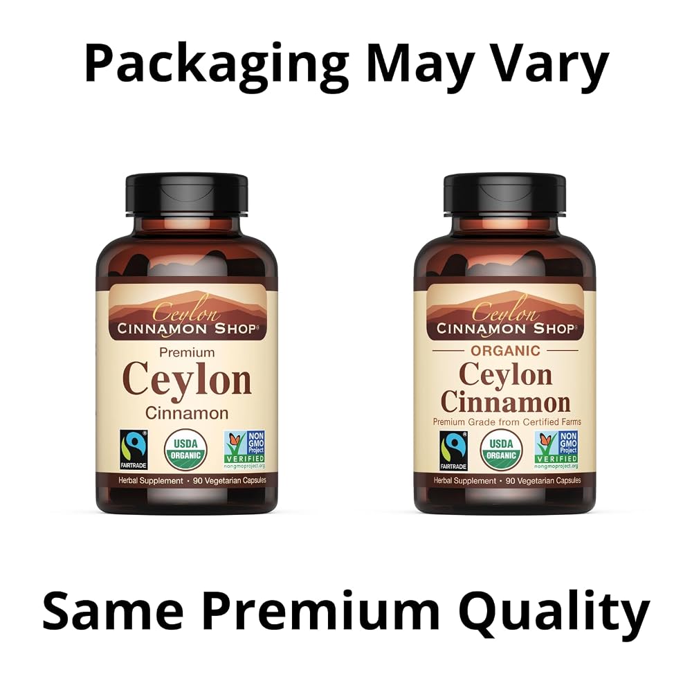 Organic Ceylon Cinnamon Capsules, USDA Certified Supplement - image 3