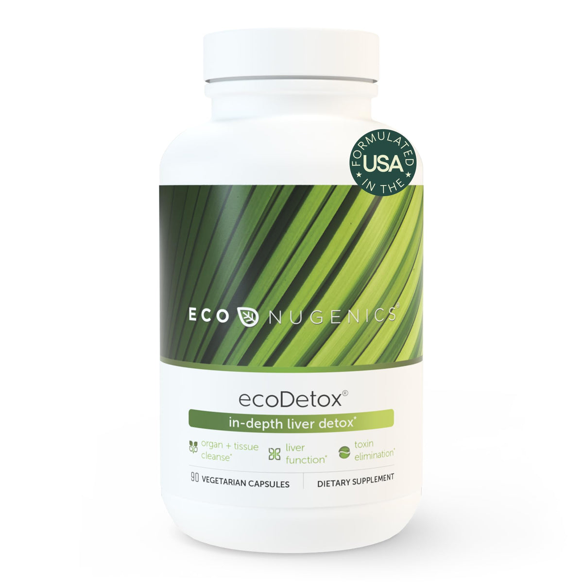 EcoNugenics ecoDetox Supplement - 90 Capsules