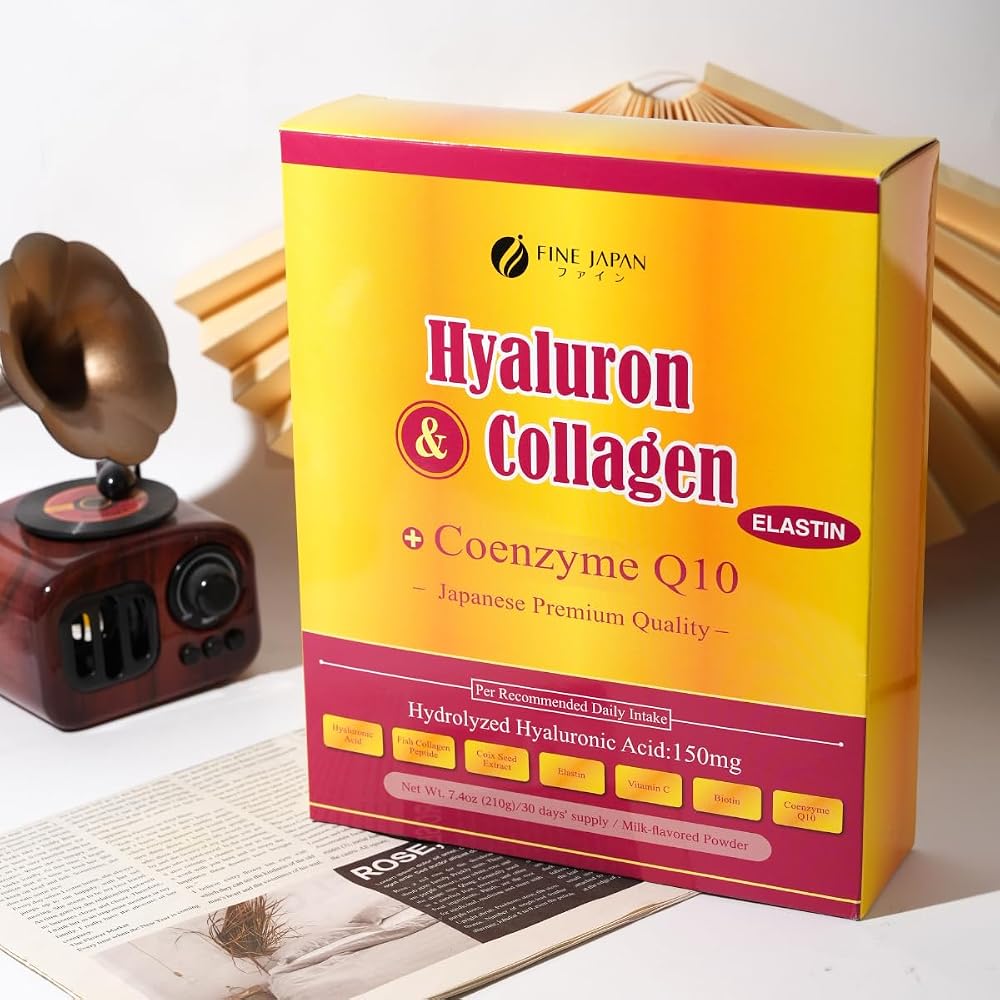 FINE JAPAN Premium Marine Collagen Powder with Hyaluronic Acid