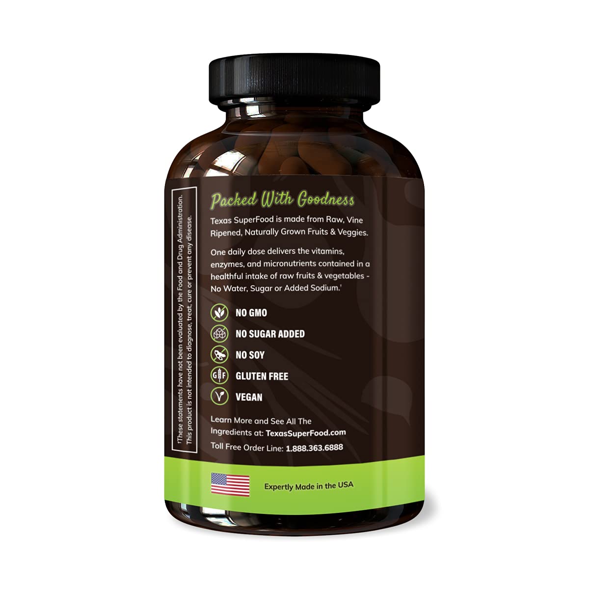Texas SuperFood Original Superfood Capsules - 180 Capsules - image 2