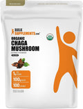 BulkSupplements Organic Chaga Mushroom Extract Powder - 100g